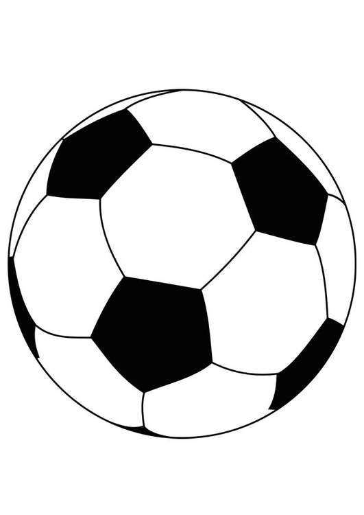Kleurplaat bal - voetbal