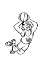kleurplaat basket