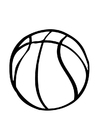 Kleurplaat basketbal