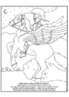 Kleurplaat Bellerephon en Pegasus