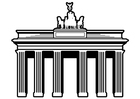 Kleurplaten Berlijn - Brandenbuger tor