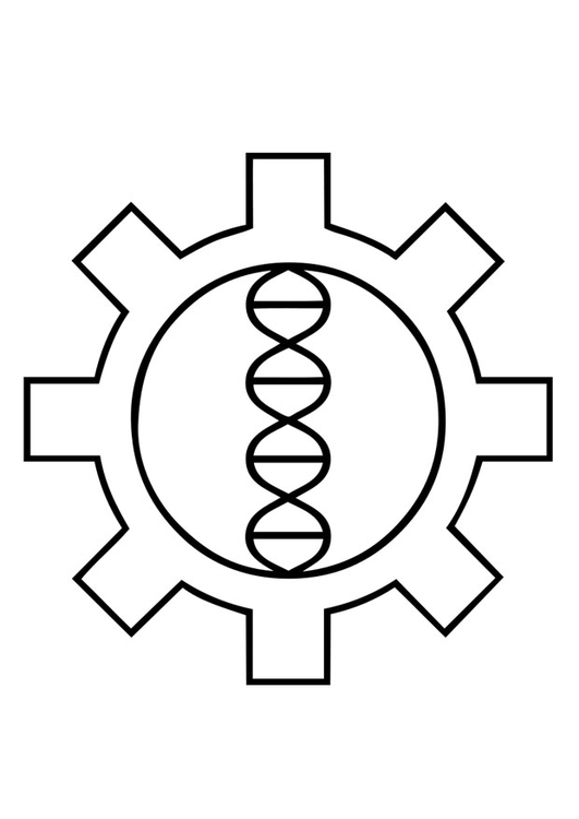 Kleurplaat biohacking gentechniek