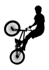 Kleurplaat bmx