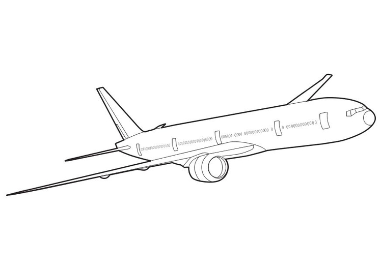 Kleurplaat Boeing_777