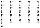 Kleurplaten braille alfabet