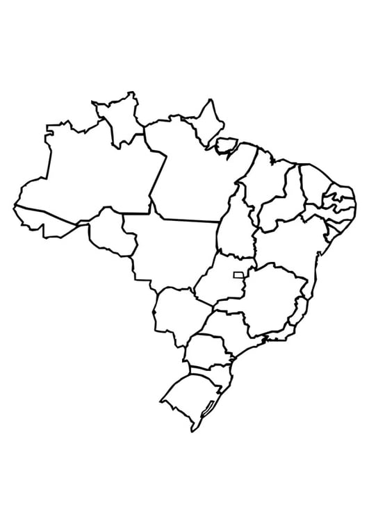 Kleurplaat BraziliÃ«