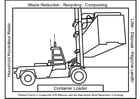 Kleurplaten Bulldozer - Afvalverwerking