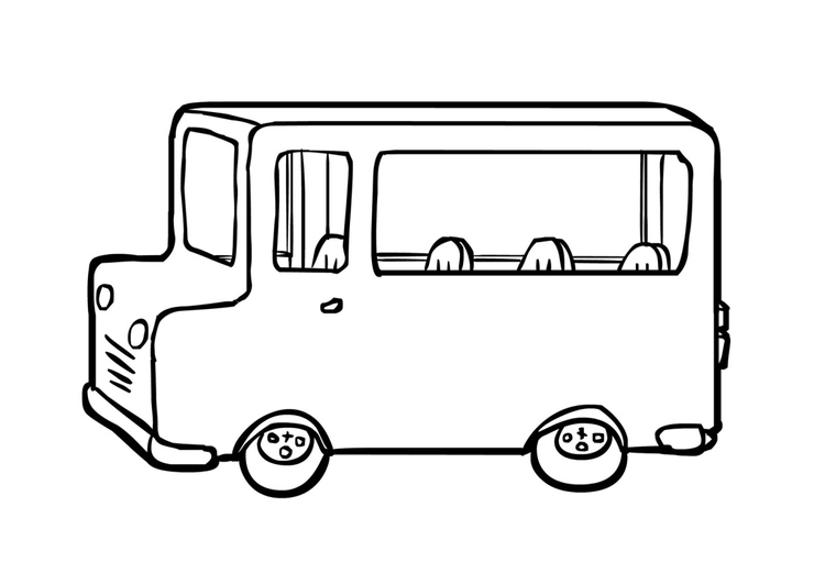 Kleurplaat bus (2)