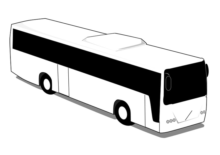 Kleurplaat bus