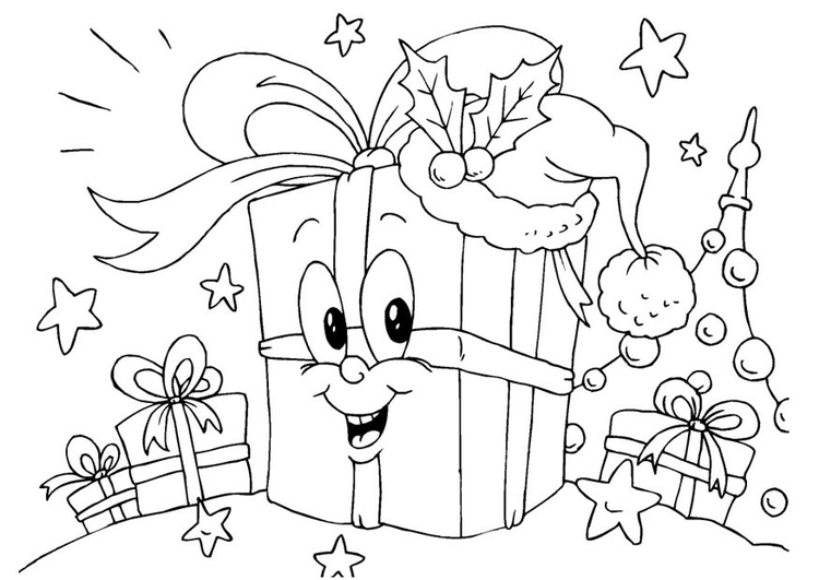 Kerstboom Met Cadeautjes Tekening