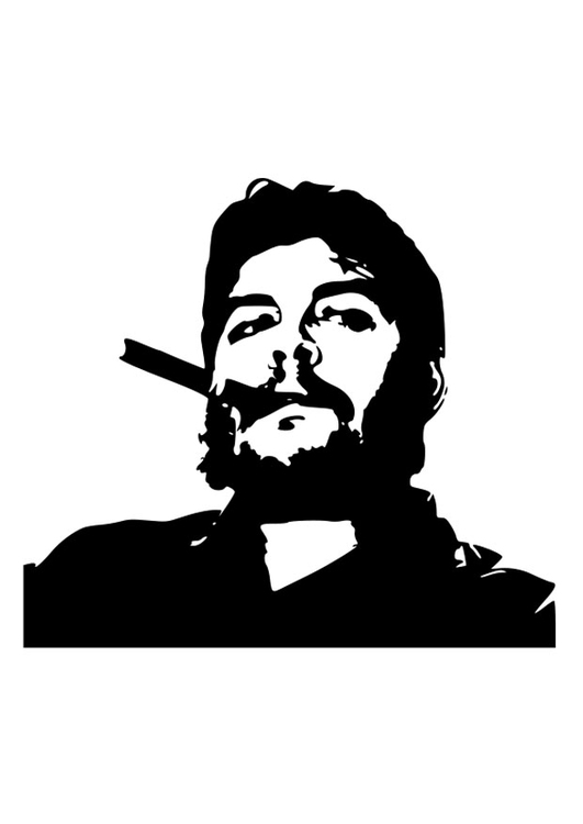 Kleurplaat Che Guevara