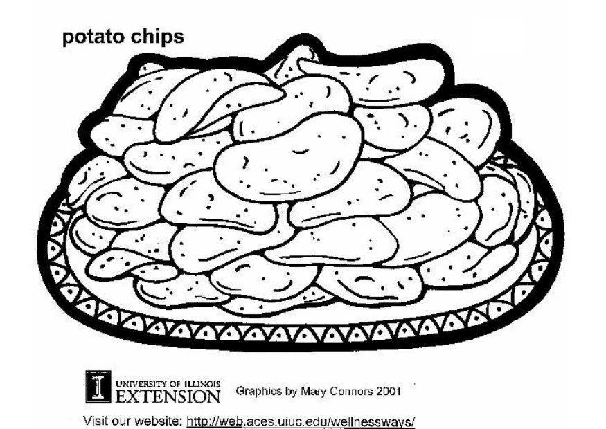 Kleurplaat Chips Afb 5887 Images