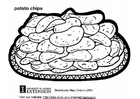 Kleurplaat  chips