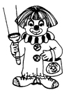 Kleurplaten clown