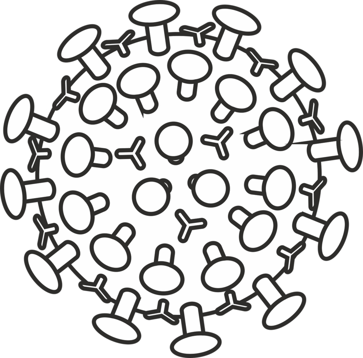 Kleurplaat coronavirus