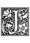 decoratief alfabet - J