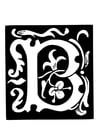 decoratieve letter - b