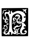 decoratieve letter - r