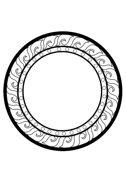 Kleurplaat dharma wiel