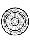 Kleurplaat dharma wiel