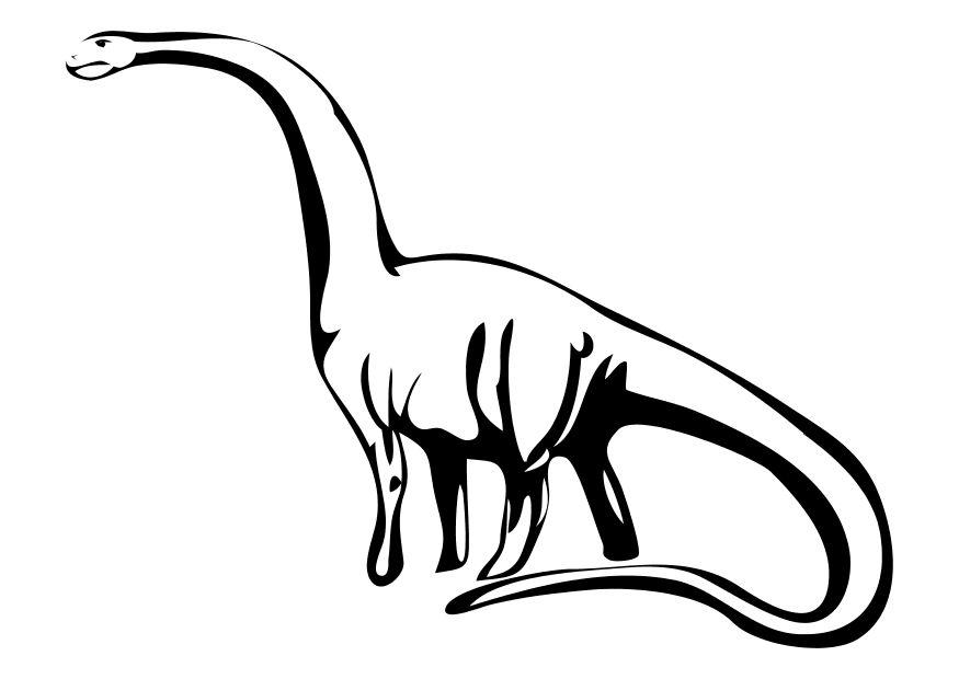 free black and white clipart of dinosaurs - photo #16