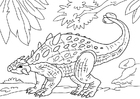 Kleurplaten dinosaurus - ankylosaurus