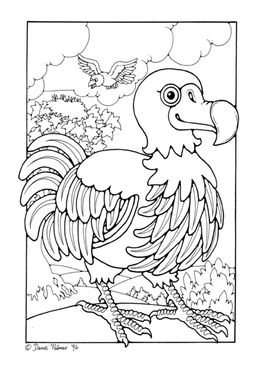 Kleurplaat dodo