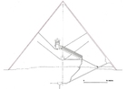 Kleurplaten doorsnede piramide Cheops in Gizeh