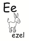 kleurplaat e