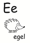 kleurplaat e