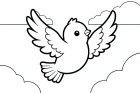een vogeltje in de lucht