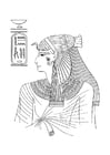 Kleurplaten Egyptische vrouw