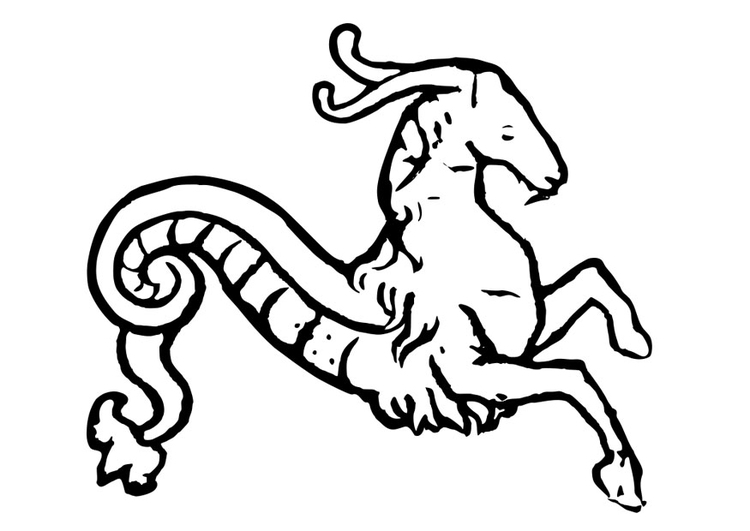 Kleurplaat fabeldier