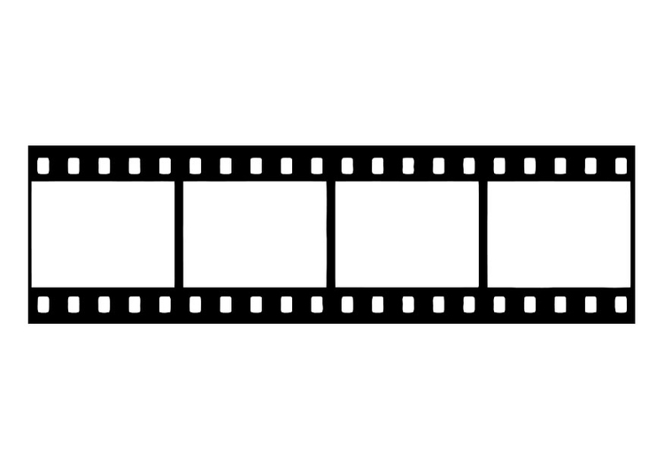 zaterdag Inspectie Email schrijven Kleurplaat filmstrip, negatief van film. Gratis kleurplaten om te printen -  afb 27437.