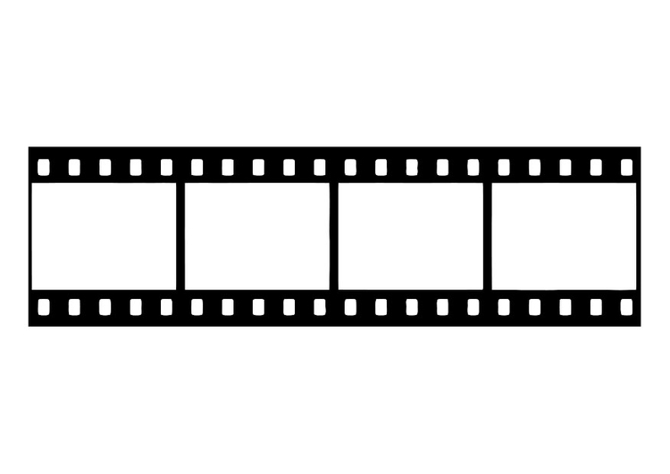 zaterdag Inspectie Email schrijven Kleurplaat filmstrip, negatief van film. Gratis kleurplaten om te printen -  afb 27437.