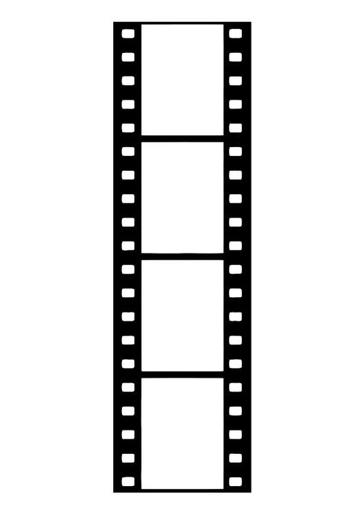 filmstrip, negatief van film