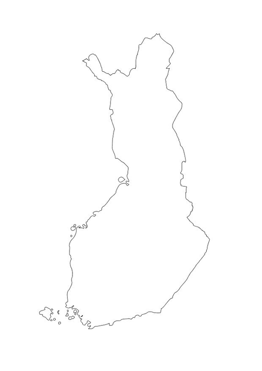 Kleurplaat Finland