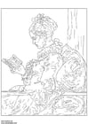 Kleurplaat Fragonard