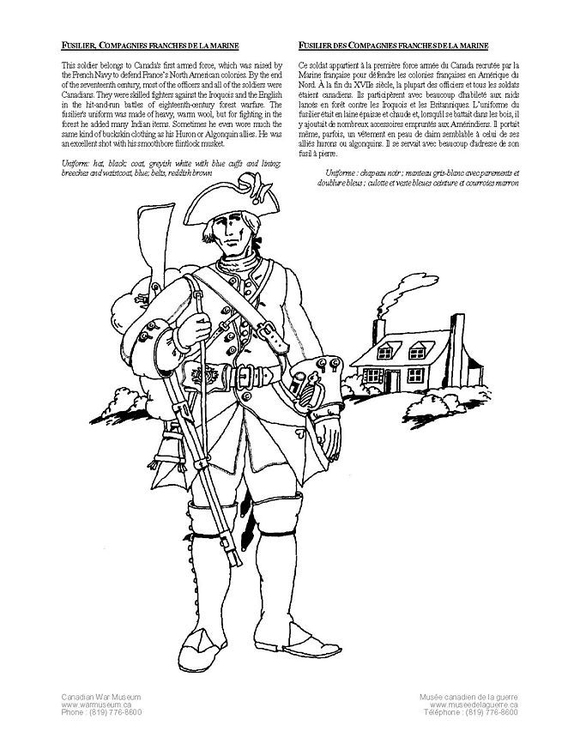 Kleurplaat fusilier