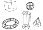 Kleurplaat geometrische figuren