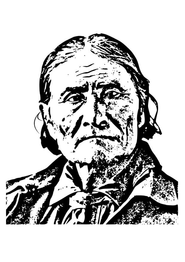 Kleurplaat Geronimo