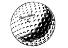 Kleurplaten golfbal