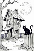 Halloween zwarte kat
