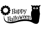 Kleurplaten happy Halloween