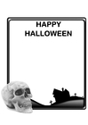 Kleurplaten happy Halloween