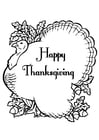 Kleurplaten Happy Thanksgiving