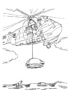 reddingsactie met helicopter