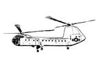 Kleurplaat helikopter