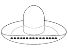 Kleurplaten hoed - sombrero