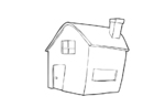 kleurplaat huis